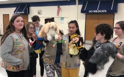 GAB MEETS WITH GIRL SCOUT DAISY TROOP AT WISCONSIN HILLS MIDDLE SCHOOL IN BROOKFIELD