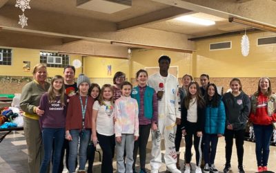 At Greenfield Park Lutheran Church with the Girl Scouts