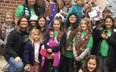 BROWNIES FROM TROOP 619 EARN THEIR UPSTANDER PATCH