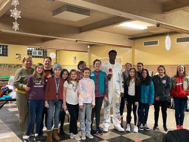 At Greenfield Park Lutheran Church with the Girl Scouts